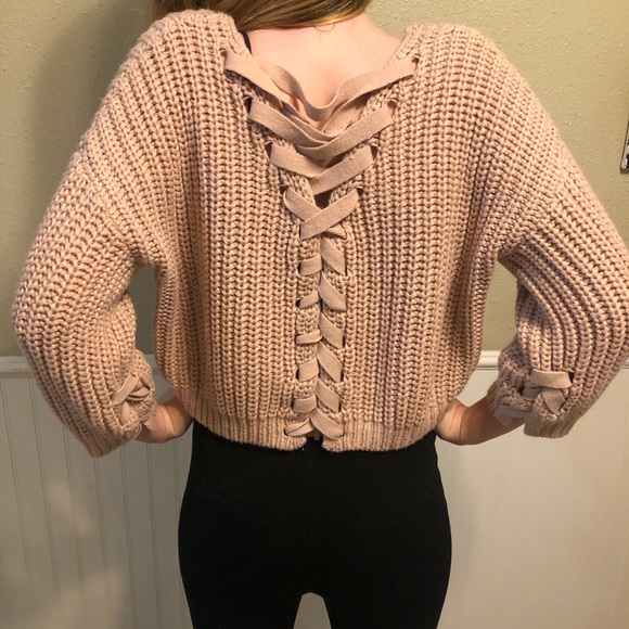 Sweaters - Criss Cross back Sweater